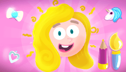 Draw hair and Dress Up Girl