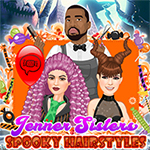Jenner Sisters Spooky Hairstyles