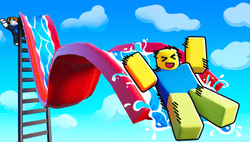 Robby: Slide Down the Water Slide